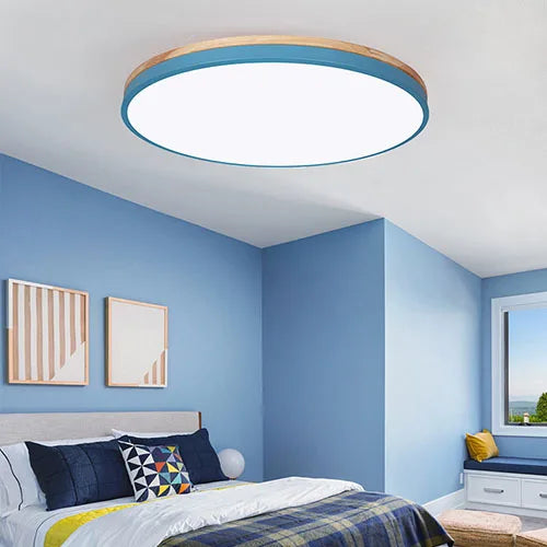 Modern LED Ceiling Light – 27W Surface-Mounted Fixture with Warm, Cold, and Natural Light Options for Living Room, Bedroom, and Kitchen