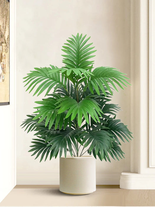Large Artificial Palm Tree – 70-80cm Tall Fake Monstera Tree with Green Tropical Leaves for Home, Kitchen & Garden Decor