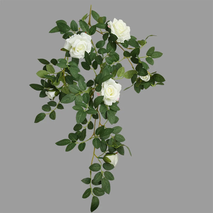 Rose Vine Wall Hanging Flower Decor – Silk Floral Rattan for Wedding, Reception, Party, and Home Decoration (66cm)