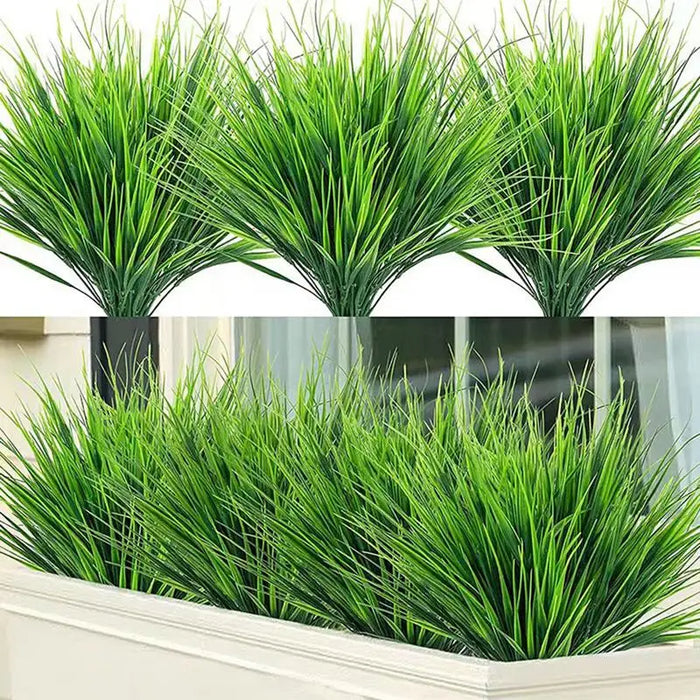 Artificial Faux Wheat Grass – 10pcs Greenery Shrubs for Home & Garden Decor – Vivid, Realistic Fake Wheat Grass for Outdoor and Indoor Spaces