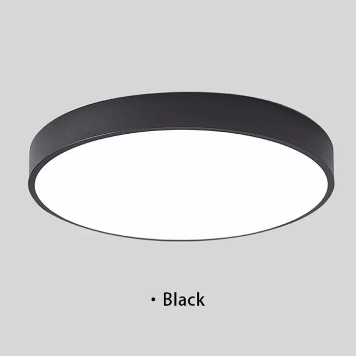 Modern Macaron LED Ceiling Light – Nordic Circular Minimalist Design for Living Room, Bedroom, and Study