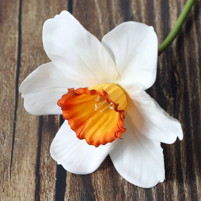 20pcs Artificial Daffodil Flowers – Real Touch Silk Narcissus Spring Flower Arrangement for Wedding, Home, and Party Décor
