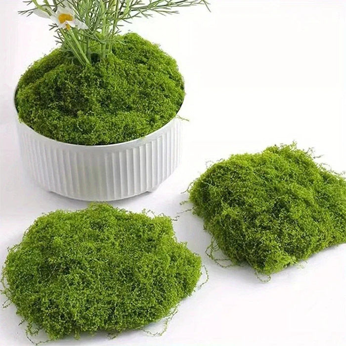 Artificial Simulated Moss – 1/5/8 Pcs Green Lawn Decoration, DIY Moss Plants for Potted Décor, Garden, and Exhibition