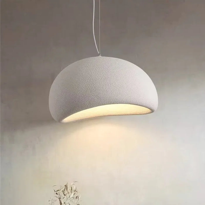 Nordic Wabi Sabi E27 LED Pendant Light – Modern Hanging Lamp for Bedrooms, Cafes, Bars, and Dining Rooms