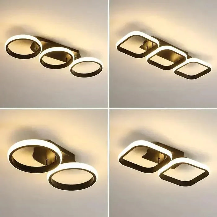 Modern LED Ceiling Light Chandelier – Stylish Multi-Head Ring Light for Bedroom, Living Room, Hallway, Dining Room & Indoor Spaces