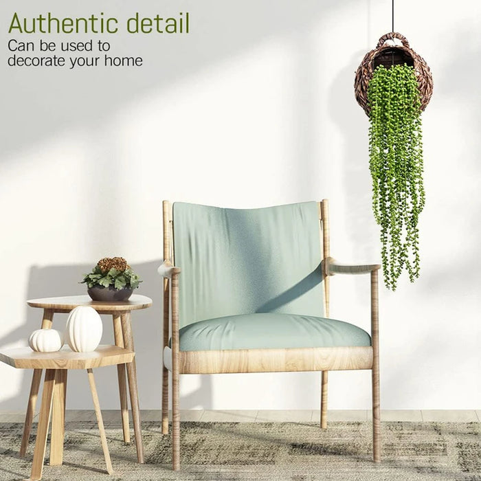 1PC Artificial Succulent Vine – Lifelike Greenery for Christmas Tree, Wedding Arch, Indoor Wall Décor & Photography Prop