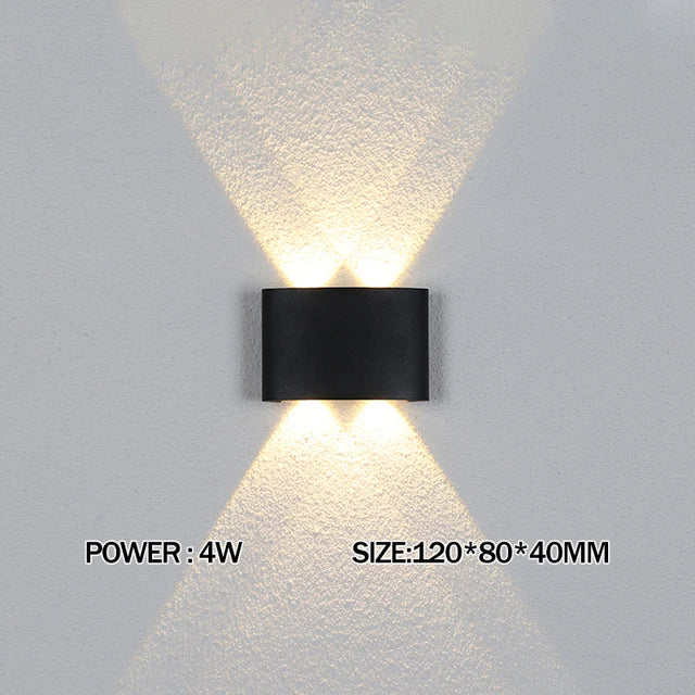 IP65 Waterproof LED Wall Light – Modern Indoor & Outdoor Up & Down Wall Lamp for Bedroom, Living Room, Garden & Staircase