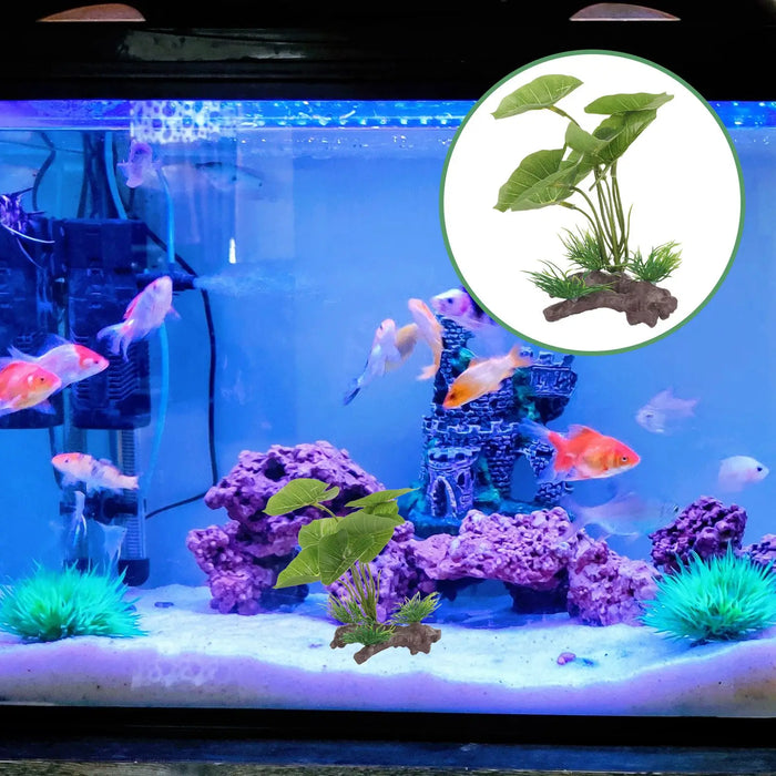 Artificial Underwater Aquarium Grass – Lifelike Plastic Plant for Freshwater Fish Tanks, Betta Fish & Reptile Terrariums, Decorative Fish Tank Landscaping