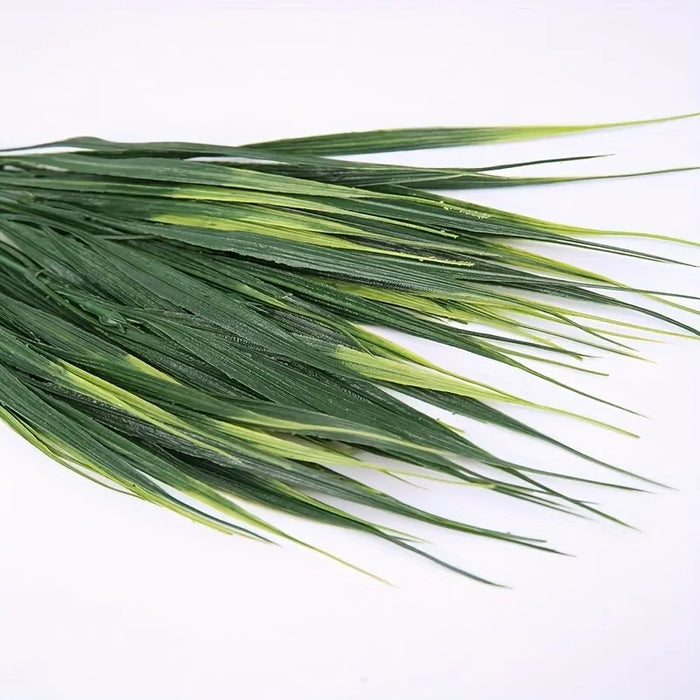 Artificial Grass 5PC Set – 7 Fork Plastic Spring Grass Plants for Home, Garden, and Wall Decoration