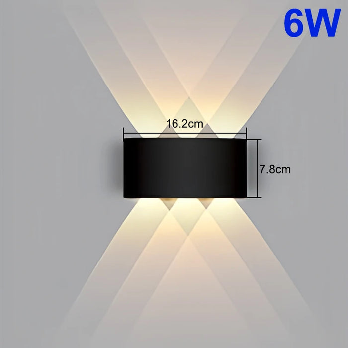 Modern LED Wall Light – IP65 Waterproof Outdoor Wall Lamp for Garden, Porch, Bathroom, and Bedroom Lighting (4W–10W Options)
