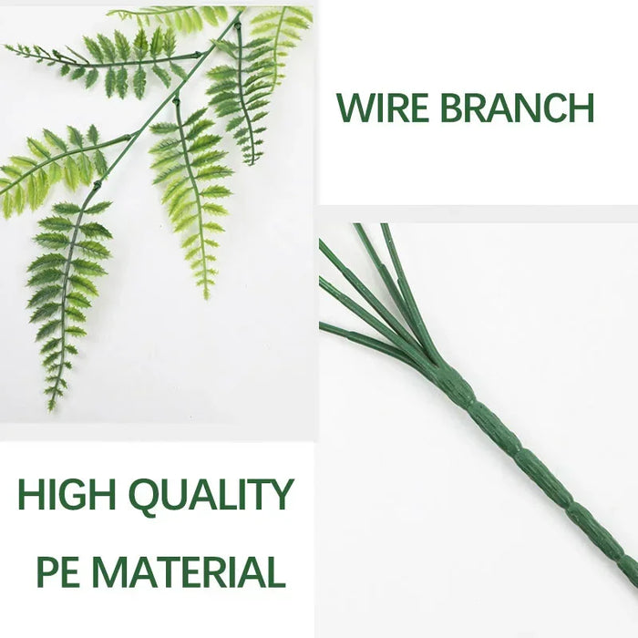 Artificial Monstera Leaf Vine Garland – Green Hanging Plants for Wall Decor, Home, Garden, Wedding, and Party Decoration – Faux Monstera Vine for Indoor and Outdoor Spaces