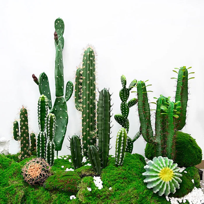 Artificial Cactus Desert Plant – Faux Fairy Column Sky Ruler Tree for Outdoor Garden & Landscape Decoration