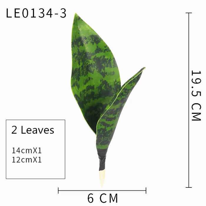 Artificial Sansevieria Succulent Plant – Real Touch Fake Tropical Leaves for Home, Office, Hotel, and Party Decor