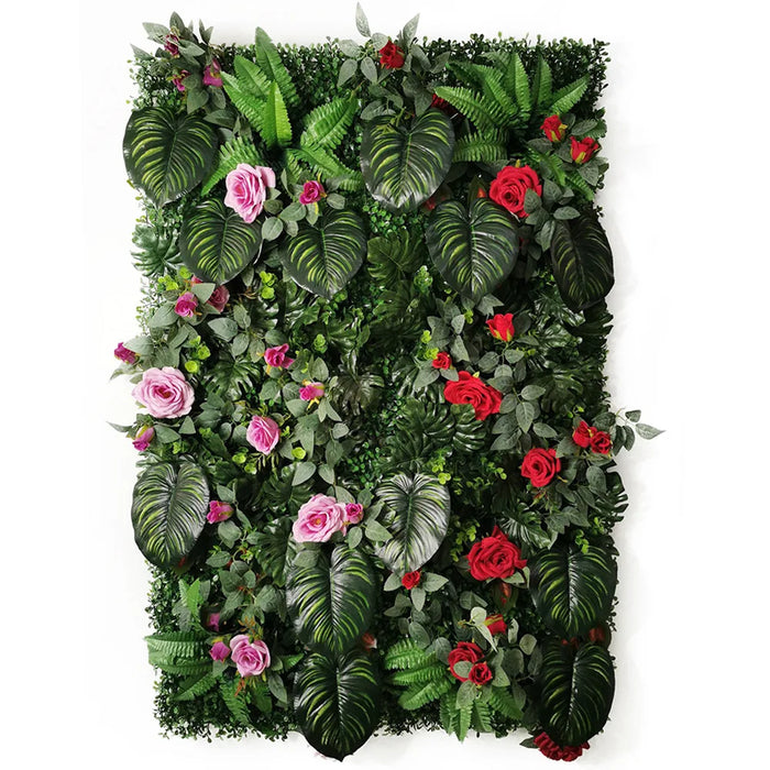 40x120cm Artificial Plant Wall – Chlorophytum Comosum Grass Panel for Garden, Wedding, Hotel, and Outdoor Decoration