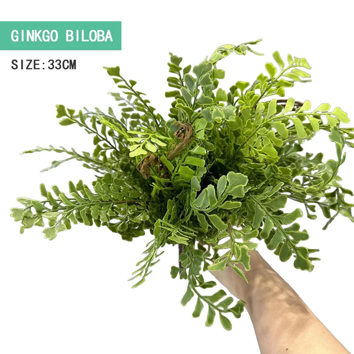 Artificial Fern Leaf Persian Grass Plant – Hanging Decorative Greenery for Home, Office, and Hotel Decoration, DIY Landscaping Greening Material