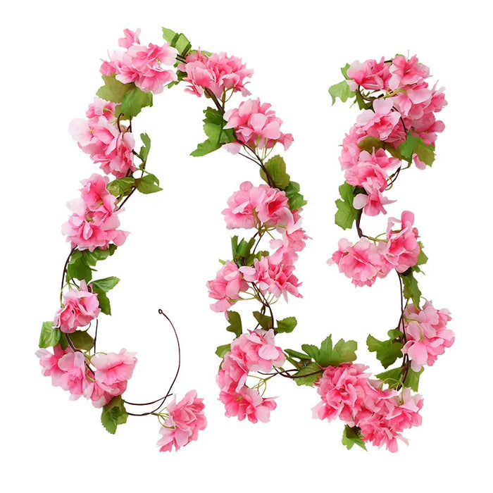 180cm Artificial Wisteria Garland – Fake Ivy Vine for Wedding Arch, Room, Garden, Baby Shower & Floral Decorations
