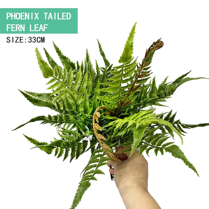 Artificial Fern Leaf Persian Grass Plant – Hanging Decorative Greenery for Home, Office, and Hotel Decoration, DIY Landscaping Greening Material