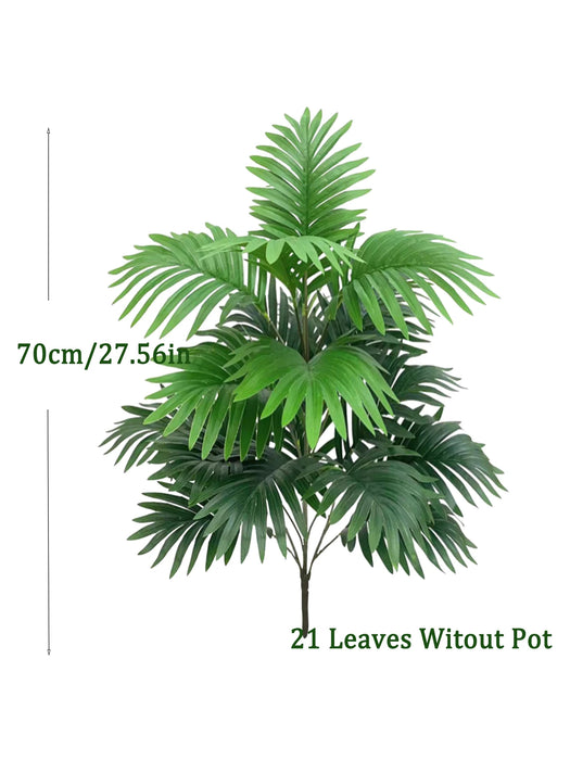 Large Artificial Palm Tree – 70-80cm Tall Fake Monstera Tree with Green Tropical Leaves for Home, Kitchen & Garden Decor