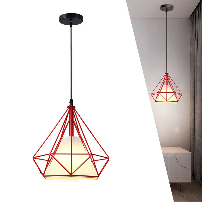 Vintage Metal Pendant Light – Adjustable Hanging Lamp for Kitchen, Bedroom, and Living Room Lighting