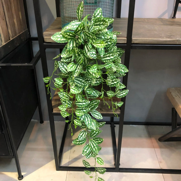 100CM Artificial Green Tropical Vine – Fake Rattan Leaves Garland for Home & Garden Wall Decoration, Bridal Shower & Outdoor Use