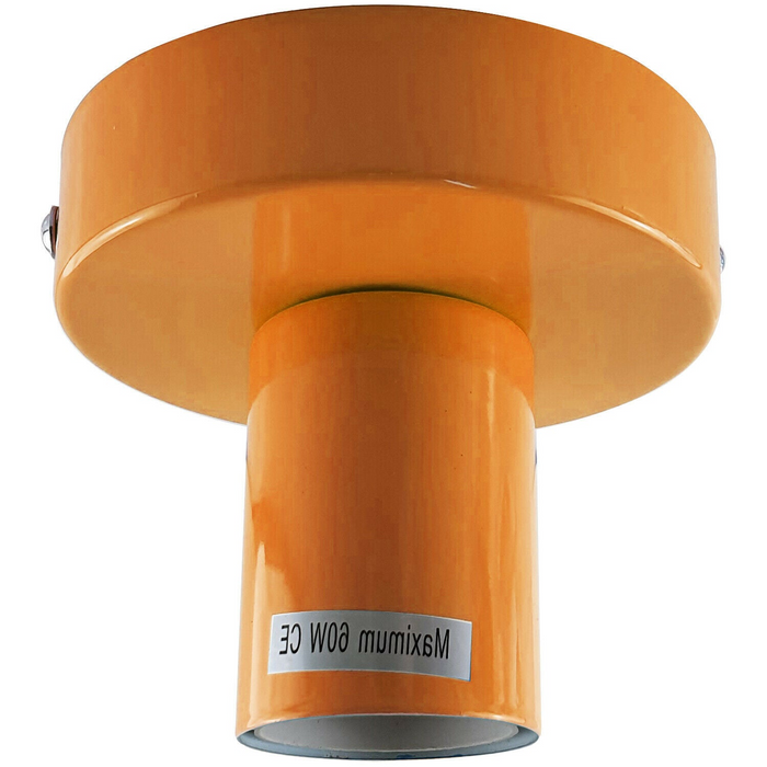 Vintage lamphouder | Bruce | E27 Lampvoet | Metaal | Oranje
