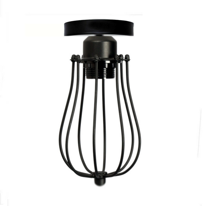 Kooi-plafondlamp | Bert | Industriële stijl | Zwart metaal