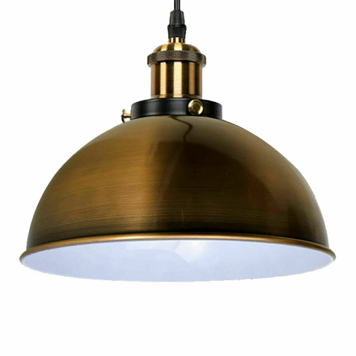 Vintage Modern Ceiling Pendant Light  Metal Dome Shade