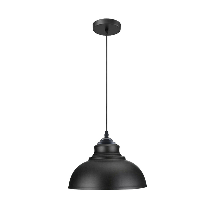 Moderne hanglamp | Zelda | Metalen kap | 1-weg | Zwart