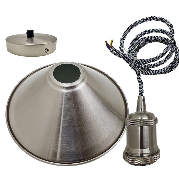 Moderne hanglamp | Adara | Metalen kegel | 1-weg | Chroom