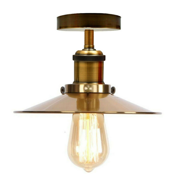 Industriële plafondlamp | Gary | Metalen kap | Verschillende kleuren