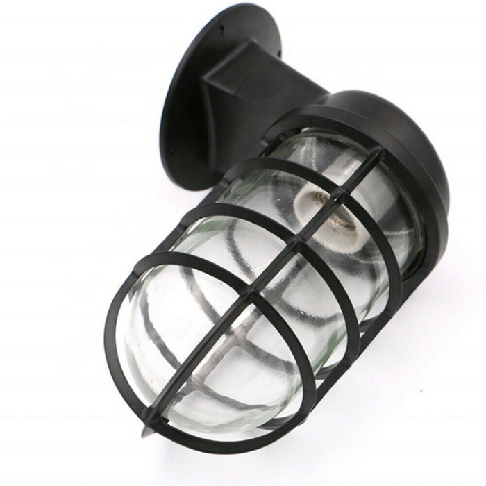 Industrial Wall Light | Grace | Cage Light | Black | 2 Pack