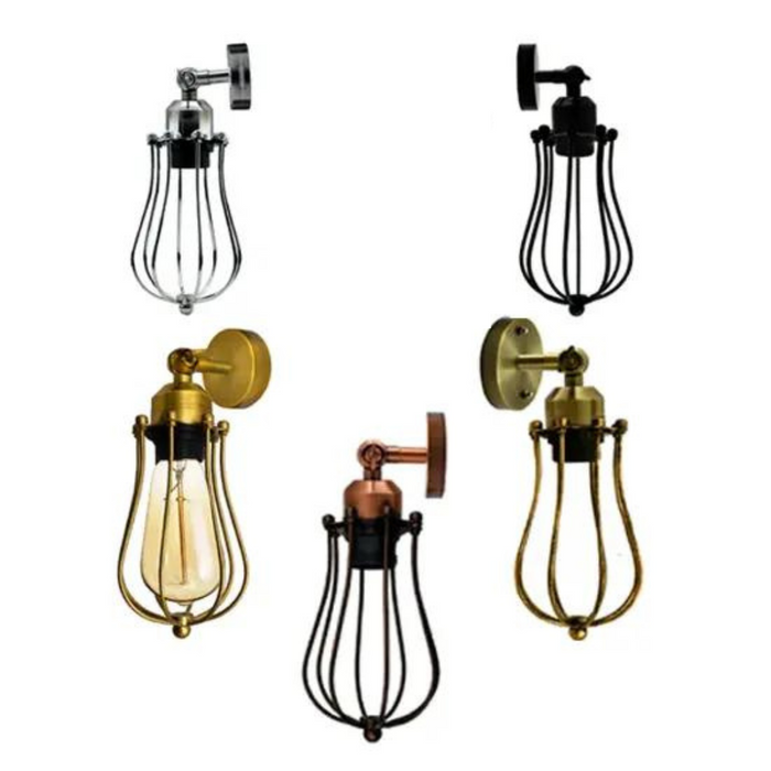 Industriële wandlamp | Isabel | Kooilicht | Verschillende kleuren 