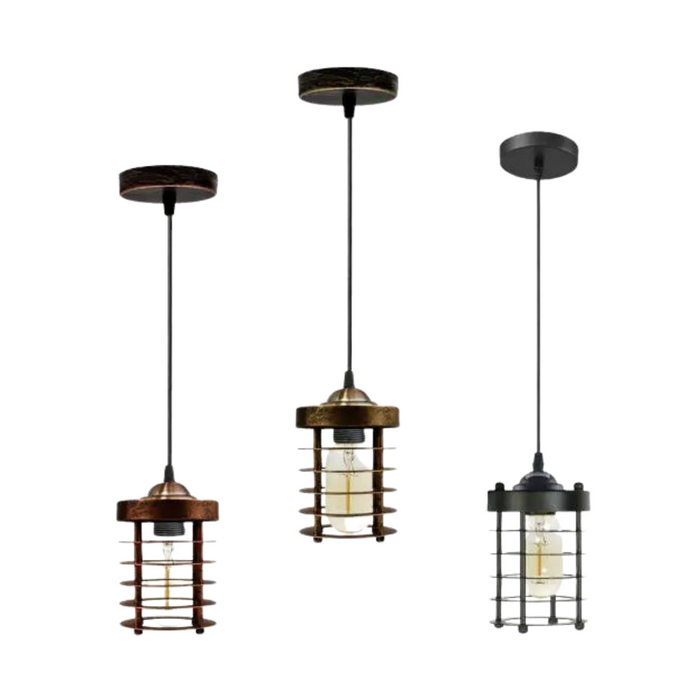 Industrial Pendant Light | Pippa | Cage Light | 1 Way