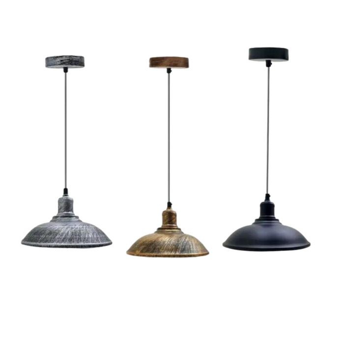 Industriële hanglamp | Rico | Metalen kap | 1-weg | Verschillende kleuren
