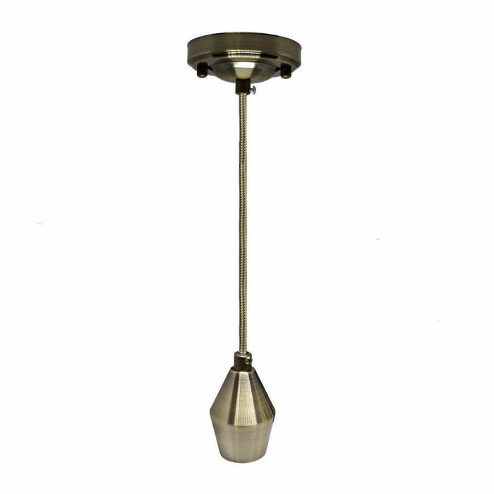 Vintage hanglamp | Shania | Lamphouder | 1-weg | Groen Messing