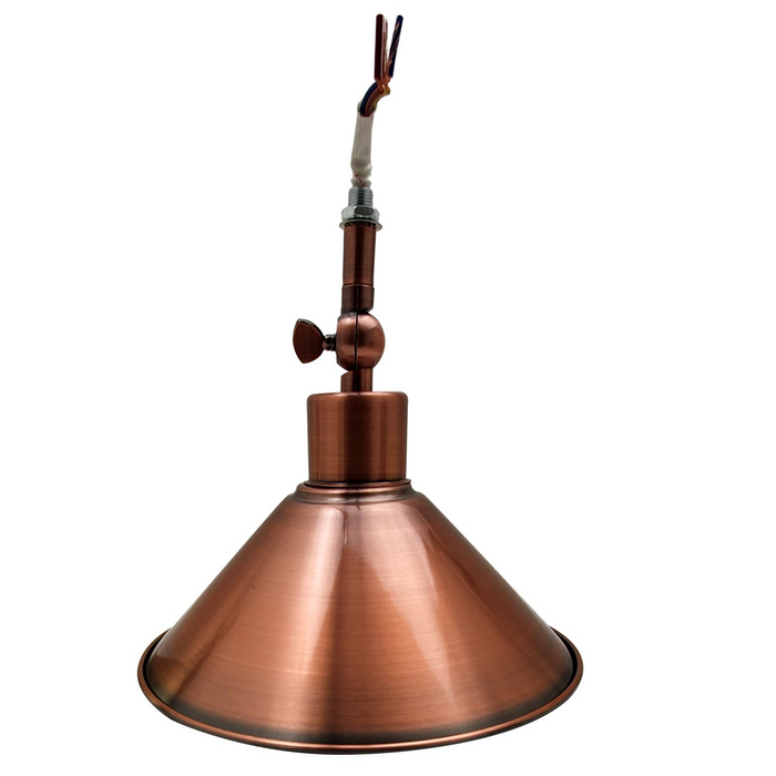 Vintage Ceiling Light | Marcus | Adjustable | Metal Cone | Copper