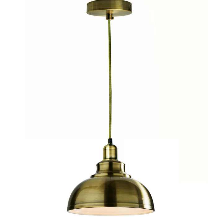 Moderne hanglamp | Ansel | Metalen kap | Messing kleuren