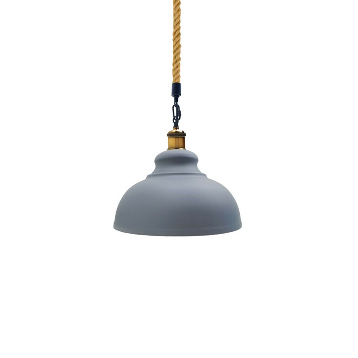 Moderne hanglamp | Zak | Henneptouw | 1-weg | Grijs