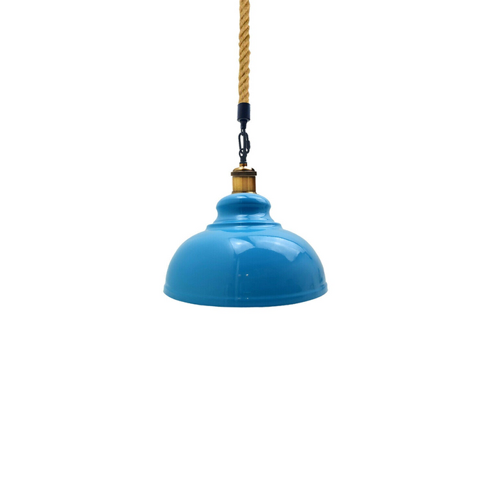 Moderne hanglamp | Zak | Henneptouw | 1-weg | Blauw