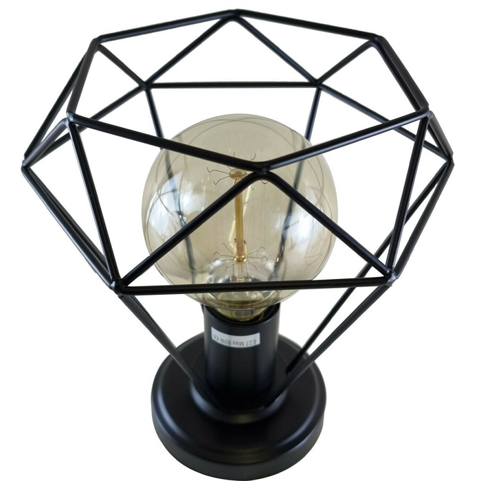 Kooi-plafondlamp | Deen | Vintage-stijl | Roségoud en zwart