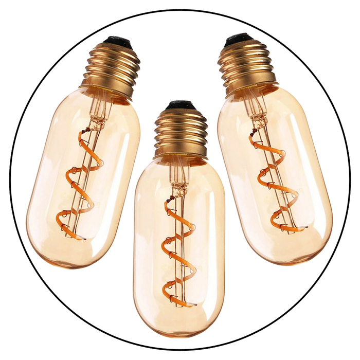 LED Vintage Light Bulb | Aisha | Warm White | 4W | 3 Pack