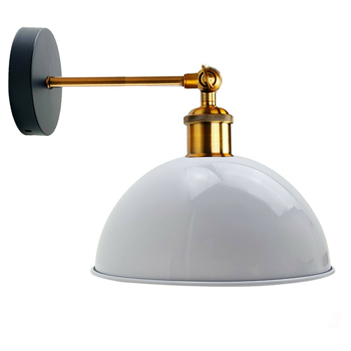 Moderne wandlamp | Glen | Witte metalen koepel | Lamp inbegrepen 