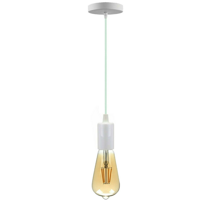 Vintage hanglamp | Filippa | Lamphouder | 1-weg | Wit